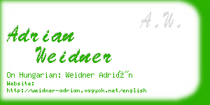 adrian weidner business card